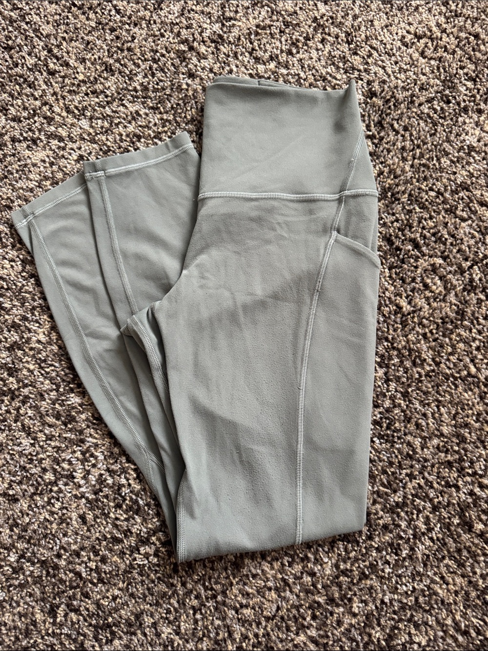Lululemon Olive Green Pocket Leggings